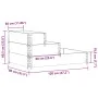 Arriate elevado de 3 niveles madera maciza de pino 120x80 cm de , Maceteros y jardineras - Ref: Foro24-4010309, Precio: 79,81...