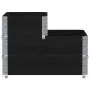 Arriate elevado de 3 niveles madera maciza pino negro 120x80 cm de , Maceteros y jardineras - Ref: Foro24-4010314, Precio: 90...