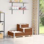 Arriate elevado de 3 niveles madera maciza pino marrón 120x80cm de , Maceteros y jardineras - Ref: Foro24-4010316, Precio: 84...