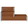 Arriate elevado de 3 niveles madera maciza pino marrón 120x80cm de , Maceteros y jardineras - Ref: Foro24-4010316, Precio: 87...