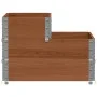 Arriate elevado de 3 niveles madera maciza pino marrón 120x80cm de , Maceteros y jardineras - Ref: Foro24-4010316, Precio: 87...