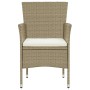 Sillas de jardín 4 unidades ratán sintético beige de vidaXL, Sillas de jardín - Ref: Foro24-310564, Precio: 243,00 €, Descuen...