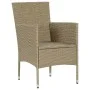 Sillas de jardín 4 unidades ratán sintético beige de vidaXL, Sillas de jardín - Ref: Foro24-310564, Precio: 249,15 €, Descuen...
