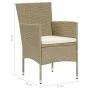 Sillas de jardín 4 unidades ratán sintético beige de vidaXL, Sillas de jardín - Ref: Foro24-310564, Precio: 249,15 €, Descuen...
