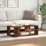 Mesa de centro madera de ingeniería roble ahumado 89,5x48x30 cm de , Mesas de centro - Ref: Foro24-848154, Precio: 53,23 €, D...