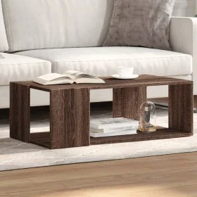 Mesa de centro madera de ingeniería marrón roble 89,5x48x30 cm de , Mesas de centro - Ref: Foro24-848156, Precio: 47,40 €, De...