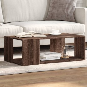 Mesa de centro madera de ingeniería marrón roble 89,5x48x30 cm de , Mesas de centro - Ref: Foro24-848156, Precio: 47,77 €, De...