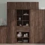 Aparador alto madera de ingeniería marrón roble 70x42,5x185 cm de , Aparadores - Ref: Foro24-3281468, Precio: 163,05 €, Descu...