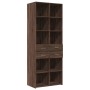 Aparador alto madera de ingeniería marrón roble 70x42,5x185 cm de , Aparadores - Ref: Foro24-3281468, Precio: 167,11 €, Descu...