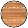 Mesa de comedor de jardín ratán sintético acacia negro Ø 70 cm de vidaXL, Mesas de jardín - Ref: Foro24-310466, Precio: 62,56...
