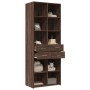 Aparador alto madera de ingeniería marrón roble 70x42,5x185 cm de , Aparadores - Ref: Foro24-3281468, Precio: 167,11 €, Descu...