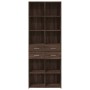 Aparador alto madera de ingeniería marrón roble 70x42,5x185 cm de , Aparadores - Ref: Foro24-3281468, Precio: 167,11 €, Descu...