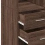 Aparador alto madera de ingeniería marrón roble 70x42,5x185 cm de , Aparadores - Ref: Foro24-3281468, Precio: 163,05 €, Descu...