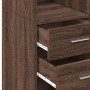 Aparador alto madera de ingeniería marrón roble 70x42,5x185 cm de , Aparadores - Ref: Foro24-3281468, Precio: 167,11 €, Descu...
