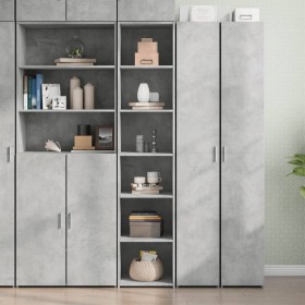 Aparador alto madera de ingeniería gris 40x41x185 cm de , Aparadores - Ref: Foro24-3281669, Precio: 87,18 €, Descuento: %