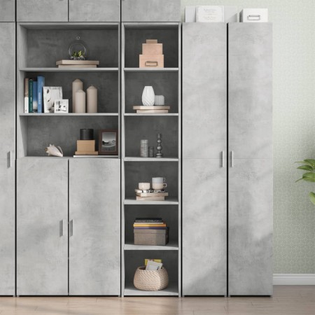 Aparador alto madera de ingeniería gris 40x41x185 cm de , Aparadores - Ref: Foro24-3281669, Precio: 87,18 €, Descuento: %