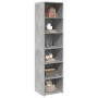 Aparador alto madera de ingeniería gris hormigón 45x41x185 cm de , Aparadores - Ref: Foro24-3281676, Precio: 97,79 €, Descuen...