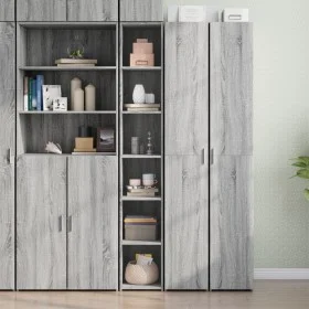 Aparador alto madera de ingeniería gris Sonoma 30x41x185 cm de , Aparadores - Ref: Foro24-846416, Precio: 84,07 €, Descuento: %