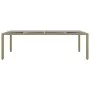 Mesa de jardín superficie de vidrio ratán sintético beige de vidaXL, Mesas de jardín - Ref: Foro24-310594, Precio: 181,81 €, ...