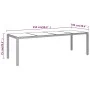 Mesa de jardín superficie de vidrio ratán sintético beige de vidaXL, Mesas de jardín - Ref: Foro24-310594, Precio: 181,81 €, ...