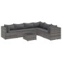 Set de muebles de jardín 7 pzas y cojines ratán sintético gris de , Conjuntos de jardín - Ref: Foro24-3308146, Precio: 489,18...