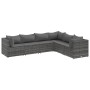 Set de muebles de jardín 6 pzas y cojines ratán sintético gris de , Conjuntos de jardín - Ref: Foro24-3308138, Precio: 419,16...