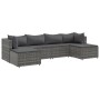 Set de muebles de jardín 6 pzas y cojines ratán sintético gris de , Conjuntos de jardín - Ref: Foro24-3308242, Precio: 372,72...