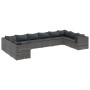 Set de muebles de jardín 10 pzas y cojines ratán sintético gris de , Conjuntos de jardín - Ref: Foro24-3308282, Precio: 687,6...