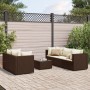 Set muebles de jardín 6 piezas y cojines ratán sintético marrón de , Conjuntos de jardín - Ref: Foro24-3308017, Precio: 463,8...