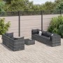 Set de muebles de jardín 8 pzas y cojines ratán sintético gris de , Conjuntos de jardín - Ref: Foro24-3308034, Precio: 557,21...