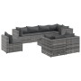 Set de muebles de jardín 9 pzas y cojines ratán sintético gris de , Conjuntos de jardín - Ref: Foro24-3308202, Precio: 631,93...