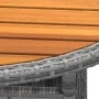 Mesa de jardín madera acacia y ratán sintético gris Ø80x75 cm de vidaXL, Mesas de jardín - Ref: Foro24-310609, Precio: 77,00 ...