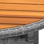 Mesa de jardín madera acacia y ratán sintético gris Ø80x75 cm de vidaXL, Mesas de jardín - Ref: Foro24-310609, Precio: 81,48 ...