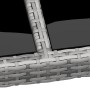 Mesa jardín vidrio templado ratán sintético gris 200x150x75 cm de vidaXL, Mesas de jardín - Ref: Foro24-310587, Precio: 236,0...