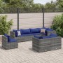 Set de muebles de jardín 8 pzas y cojines ratán sintético gris de , Conjuntos de jardín - Ref: Foro24-3308199, Precio: 563,22...
