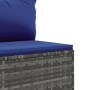 Set de muebles de jardín 5 pzas y cojines ratán sintético gris de , Conjuntos de jardín - Ref: Foro24-3308127, Precio: 341,53...