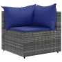 Set de muebles de jardín 5 pzas y cojines ratán sintético gris de , Conjuntos de jardín - Ref: Foro24-3308159, Precio: 341,53...