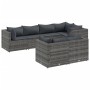Set de muebles de jardín 7 pzas y cojines ratán sintético gris de , Conjuntos de jardín - Ref: Foro24-3308186, Precio: 456,85...