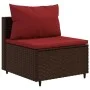 Set muebles de jardín 6 piezas y cojines ratán sintético marrón de , Conjuntos de jardín - Ref: Foro24-3308165, Precio: 409,1...