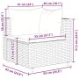 Garden furniture set, 6 pieces, with brown synthetic rattan cushions. by , Garden sets - Ref: Foro24-3308165, Price: 409,13 €...