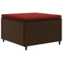 Set muebles de jardín 7 piezas y cojines ratán sintético marrón de , Conjuntos de jardín - Ref: Foro24-3308221, Precio: 458,7...