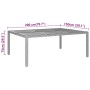 Mesa de jardín madera acacia ratán sintético gris 200x150x75 cm de vidaXL, Mesas de jardín - Ref: Foro24-310591, Precio: 304,...
