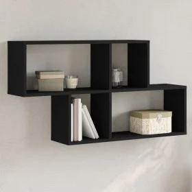 Estantería de pared madera ingeniería negro 100x20x53 cm de , Estantes y estanterías - Ref: Foro24-848018, Precio: 43,55 €, D...