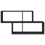 Estantería de pared madera ingeniería negro 100x20x53 cm de , Estantes y estanterías - Ref: Foro24-848018, Precio: 44,25 €, D...