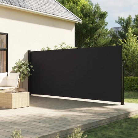 Toldo lateral retráctil negro 160x500 cm de , Sombrillas - Ref: Foro24-4004429, Precio: 108,57 €, Descuento: %