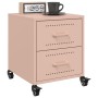 Mesitas de noche 2 unidades acero rosa 36x39x43,5 cm de , Mesitas de noche - Ref: Foro24-846629, Precio: 99,14 €, Descuento: %