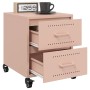 Mesitas de noche 2 unidades acero rosa 36x39x43,5 cm de , Mesitas de noche - Ref: Foro24-846629, Precio: 99,14 €, Descuento: %