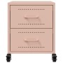 Mesitas de noche 2 unidades acero rosa 36x39x43,5 cm de , Mesitas de noche - Ref: Foro24-846629, Precio: 99,14 €, Descuento: %