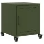 Bedside table in olive green steel, 36x39x43.5 cm by , Nightstands - Ref: Foro24-846622, Price: 49,25 €, Discount: %