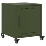 Mesita de noche acero verde oliva 36x39x43,5 cm de , Mesitas de noche - Ref: Foro24-846622, Precio: 49,73 €, Descuento: %